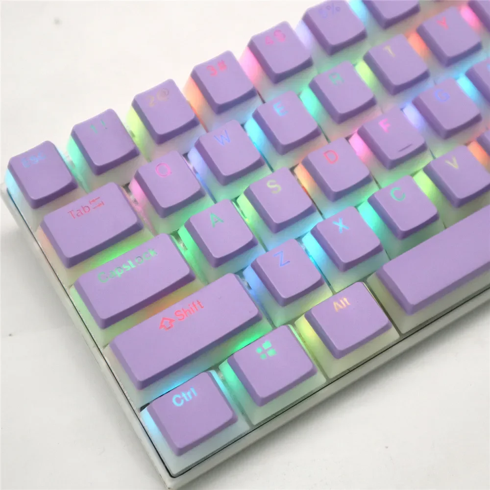 ABS Backlight Keycaps, Keycaps translúcidos, PBT Keycaps, 104 chaves, Fosco