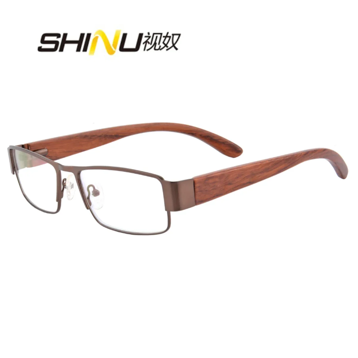 

SHINU prescription glasses men myopia photochromic lenses wooden eyeglasses lunette frame nature wood temples eyewear customized