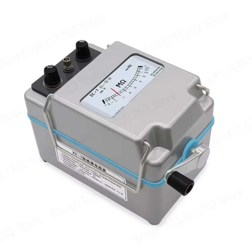 ZC-7 Insulation Resistance Tester 500V 1000V 2500V Hand Crank Megohmmeter