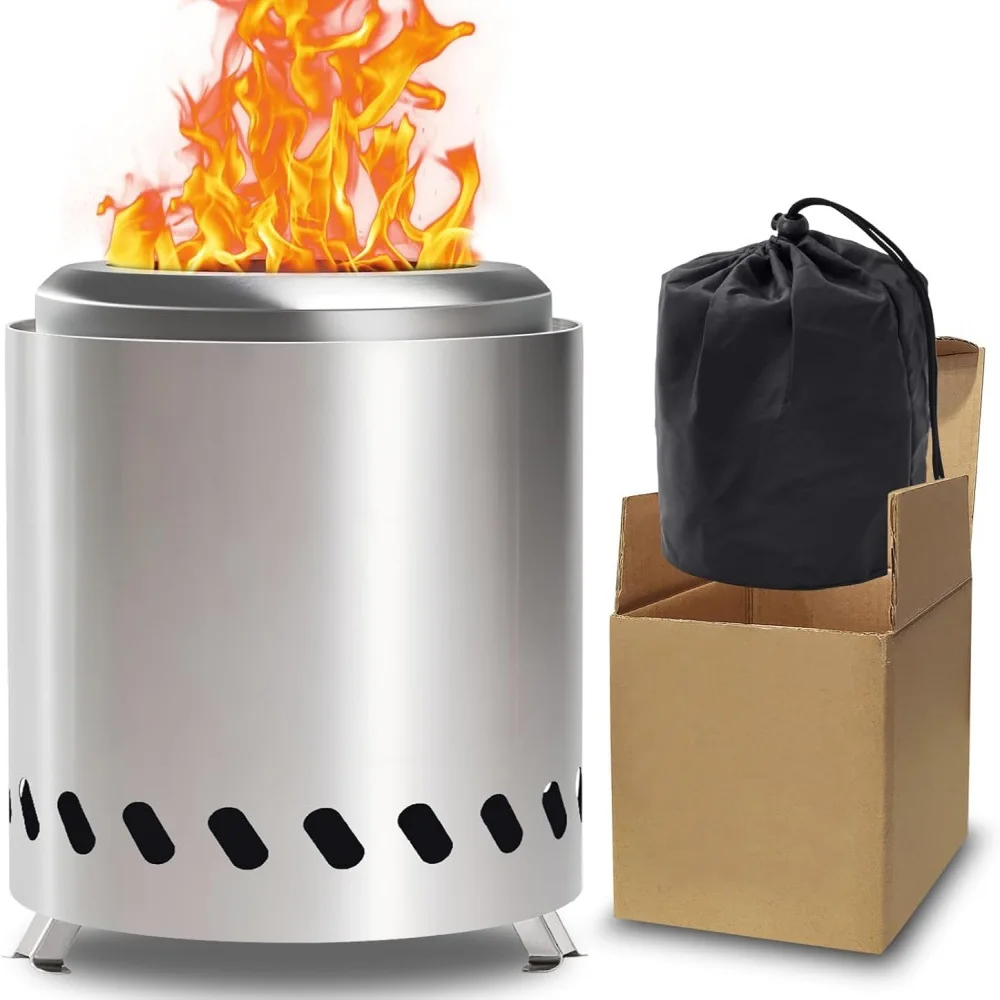 

Desktop fireplace, outdoor non-combustion pit, mini fireplace, with portable bag, suitable for camping backyard, garden, picnic.