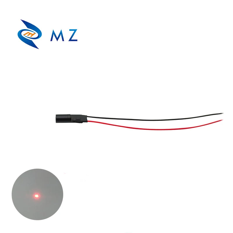 Compact Mini D6mm 650nm 0.5mw 1mw 5mw 10mw Red Dot Laser Diode Module Glass Lens Industrial Grade