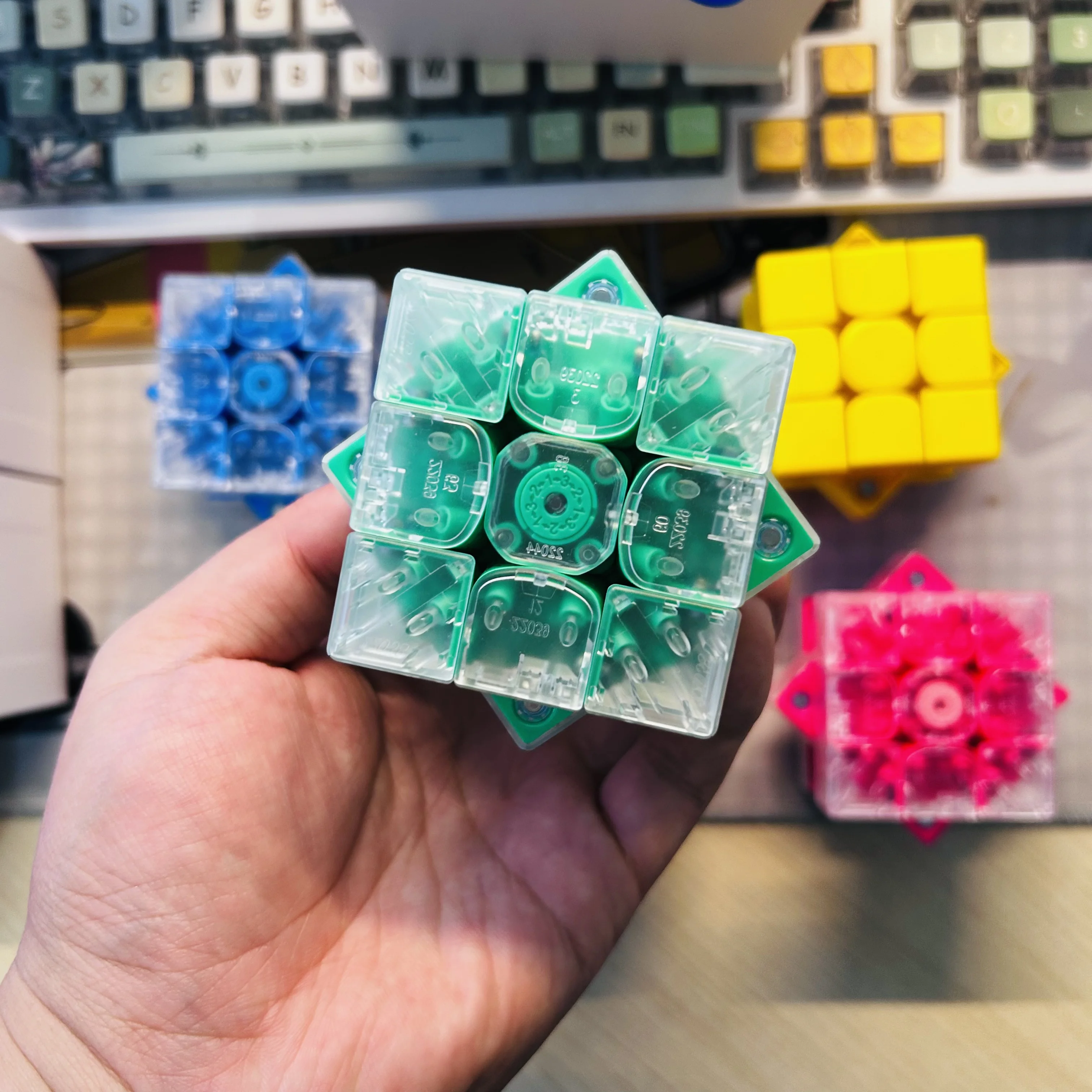 Diy gan 356 me 3x3 cubo magnético cubo de velocidade mágica stickerless profissional brinquedos fidget gan 356me cubo mágico quebra-cabeça crianças brinquedos