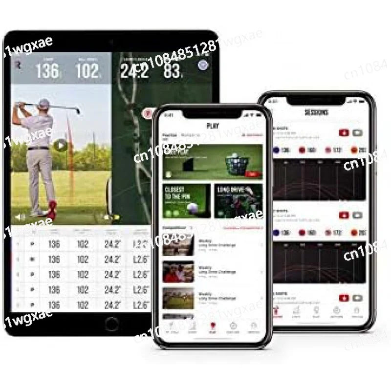 Mobile Launch Monitor, Suitable for Indoor and Outdoor Use in Golf, with GPS Satellite View and Professional Grade Accuracy