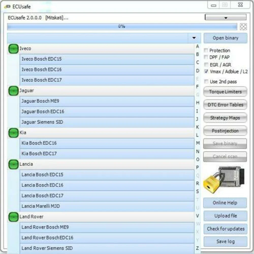 ECU Safe 2.0 الأكثر مبيعًا ECUSafe 2.0 ECU ECM 2.0 أداة تشخيص CD DVD برنامج للسيارات والشاحنات CD USB يعمل مع KESS