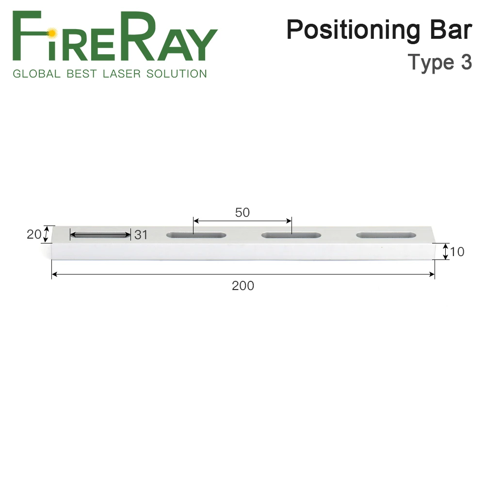 FireRay 2Pcs/Lot Worktable Positioning Bar with Positioning Screw for DIY Fiber & Co2 Laser Marking and Engraving Machine