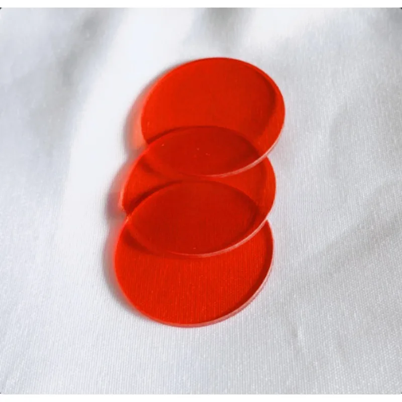 Diameter 29.5mm Halogen Xenon Lamp Cold Light Source Filter Red Light Heat Resistant Explosion‑proof Infrared Filter Glass Sheet