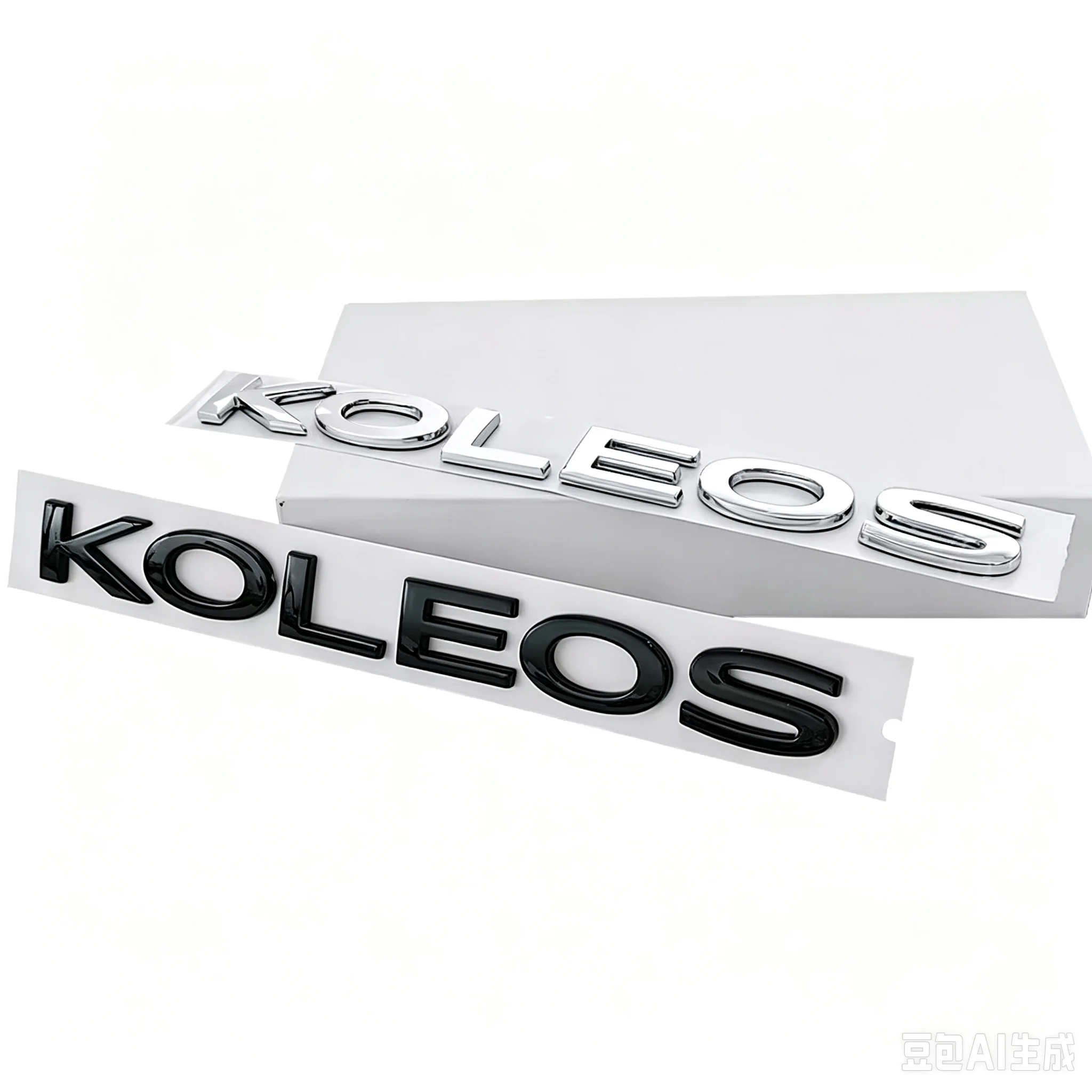 3D Stereo KOLEOS Alphabet Nameplate Rear Trunk Emblem Sticker Auto Exterior Modification Accessories for Renault Koleos
