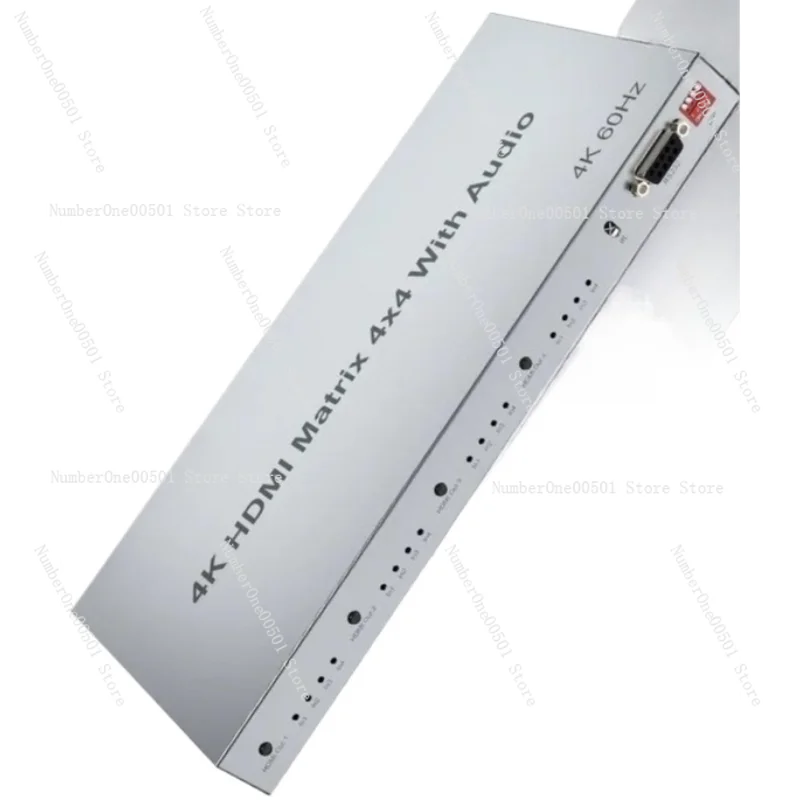 

4x4 HDMI Matrix Switcher 4K 60Hz 4 In 4 Out RS232 Control with Audio Support HDCP 2.2 HDR for Home Theater Pro AV
