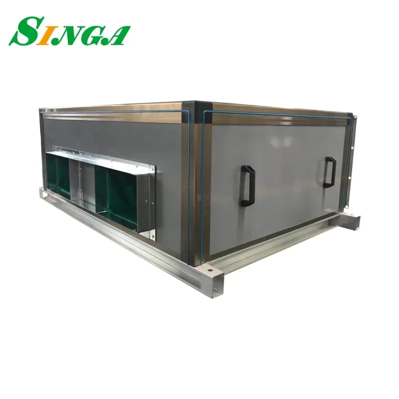 

Центральный кондиционер AHU Центральный блок управления воздухом HVAC с системой охлаждения отопления с рекуперацией тепла