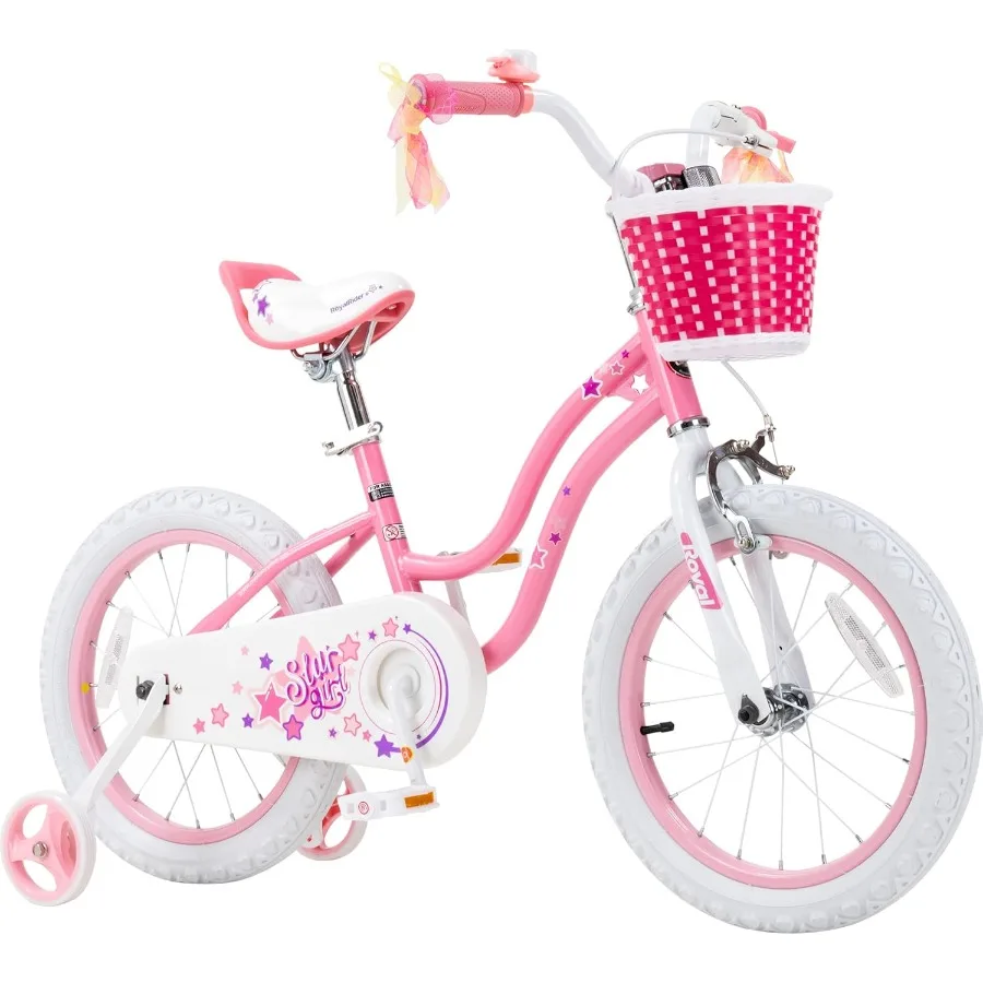 

Girls Bike EZ Bike Stargirl Training Free Balance to Pedal Easy Learning Bicycle 12-20 Inch for Toddlers Big in Outdoor Play Pa