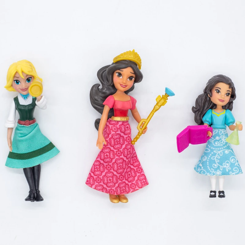 Disney Princess Cute Dolls Elena of Avalor Mini Figurines Collection Children Birthday Gifts