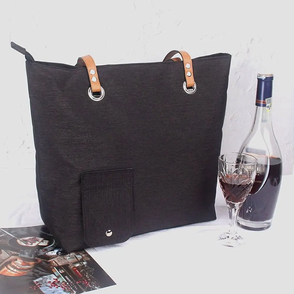 Waterproof Oxford Wine Tote Bag Insulated Handbag Refrigerator Bag Dispenser Spout Cooler Bag Outdoor