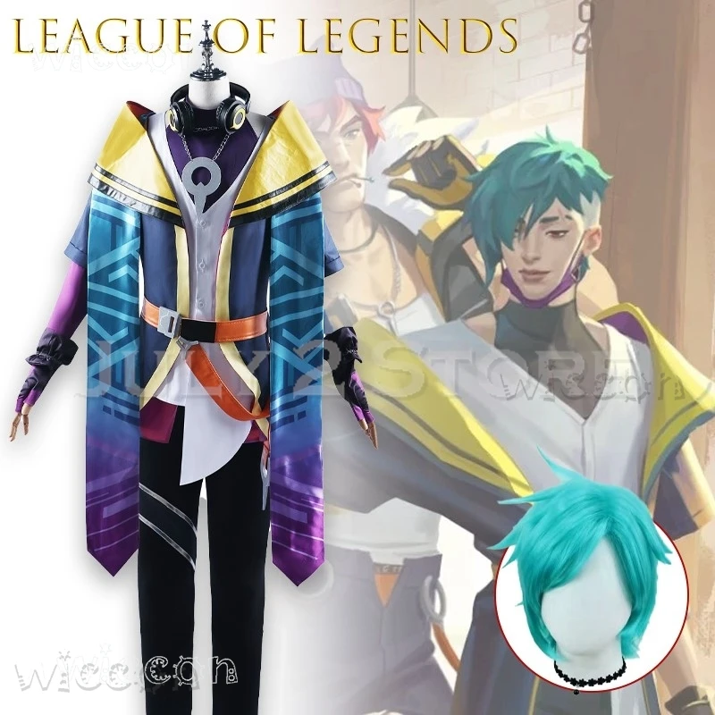 

Костюм на Хэллоуин для женщин Lol Aphelios Heartsteel Band LOL Косплей Мужчины disfraz Adulto Аниме Одежда