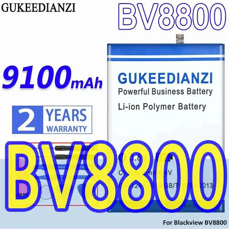 

For Blackview BV8800 Environmentally Friendly Mobile Phone Battery 9100mAh BV8800 Li456182PHTT-B