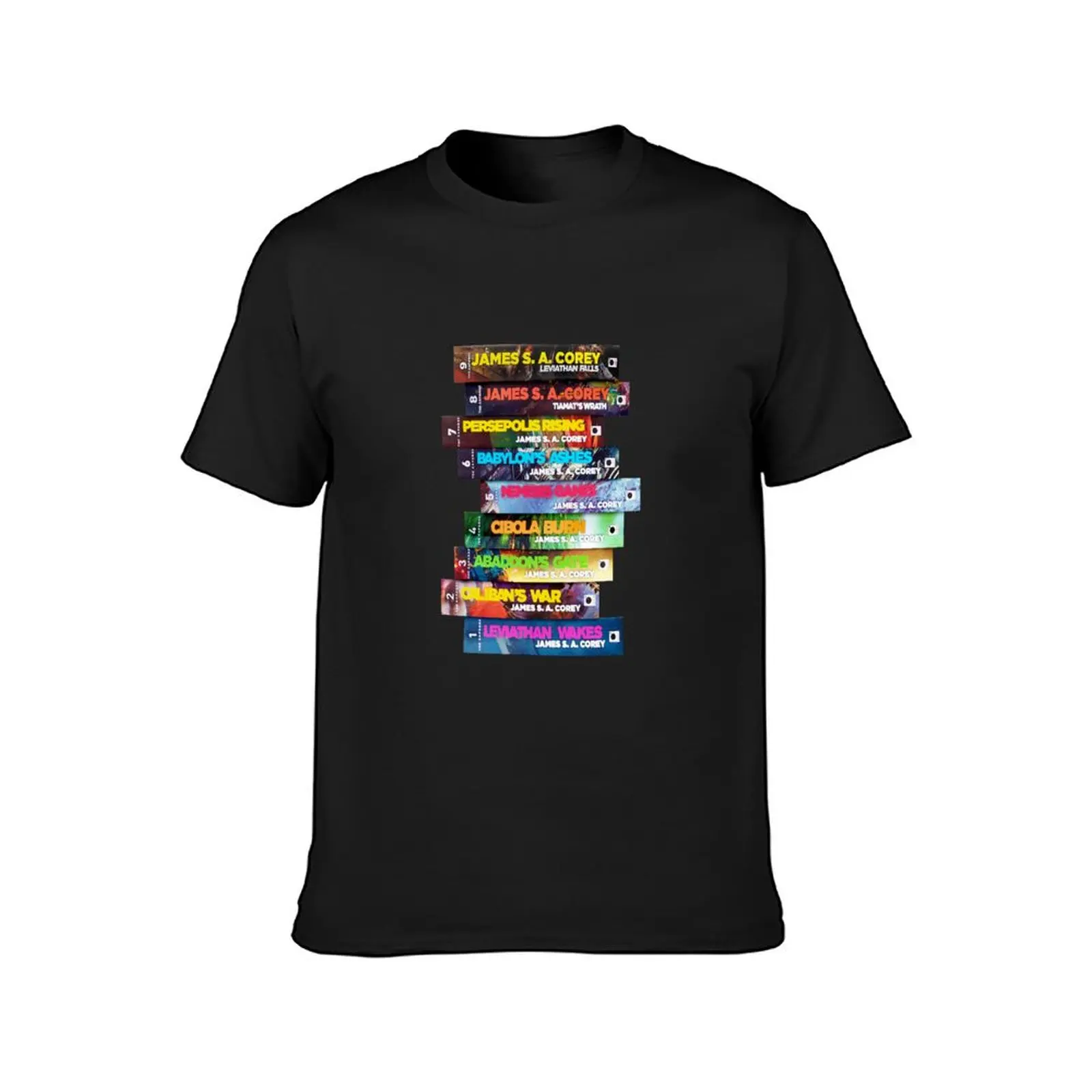 The Expanse books stack T-Shirt tees customs boys whites summer clothes mens clothes