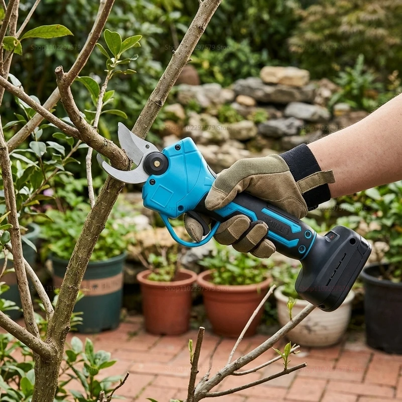 

Professional Brushless Electric Pruning Shears Tree Branch Bonsai Trimmer Battery Powered Garden Tool for Gardening and Landscap