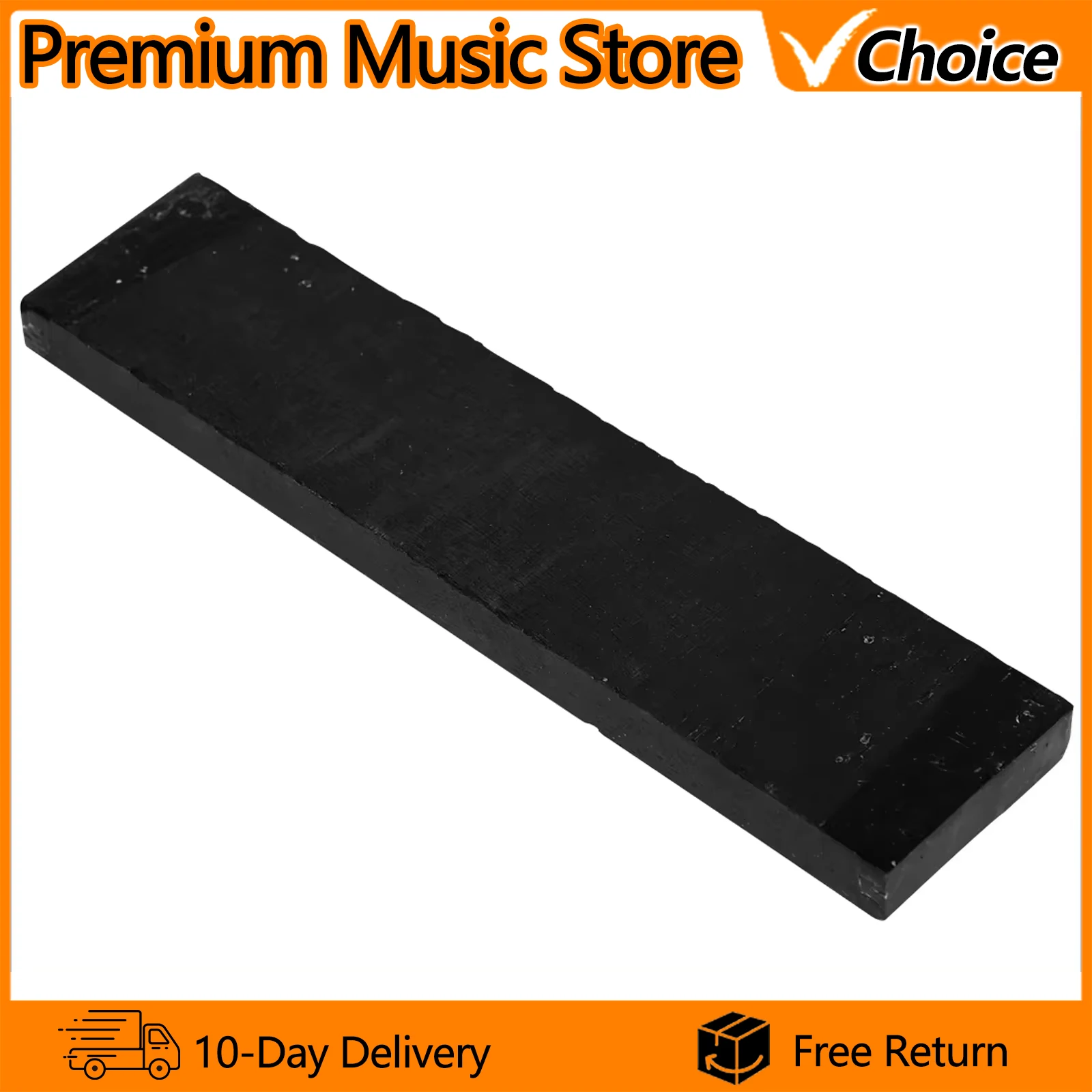 Ebony Wood Burl Musical Instrument Handle Abrasion Resistant Plucked Instrument Parts Wood Block Raw Material Accessories