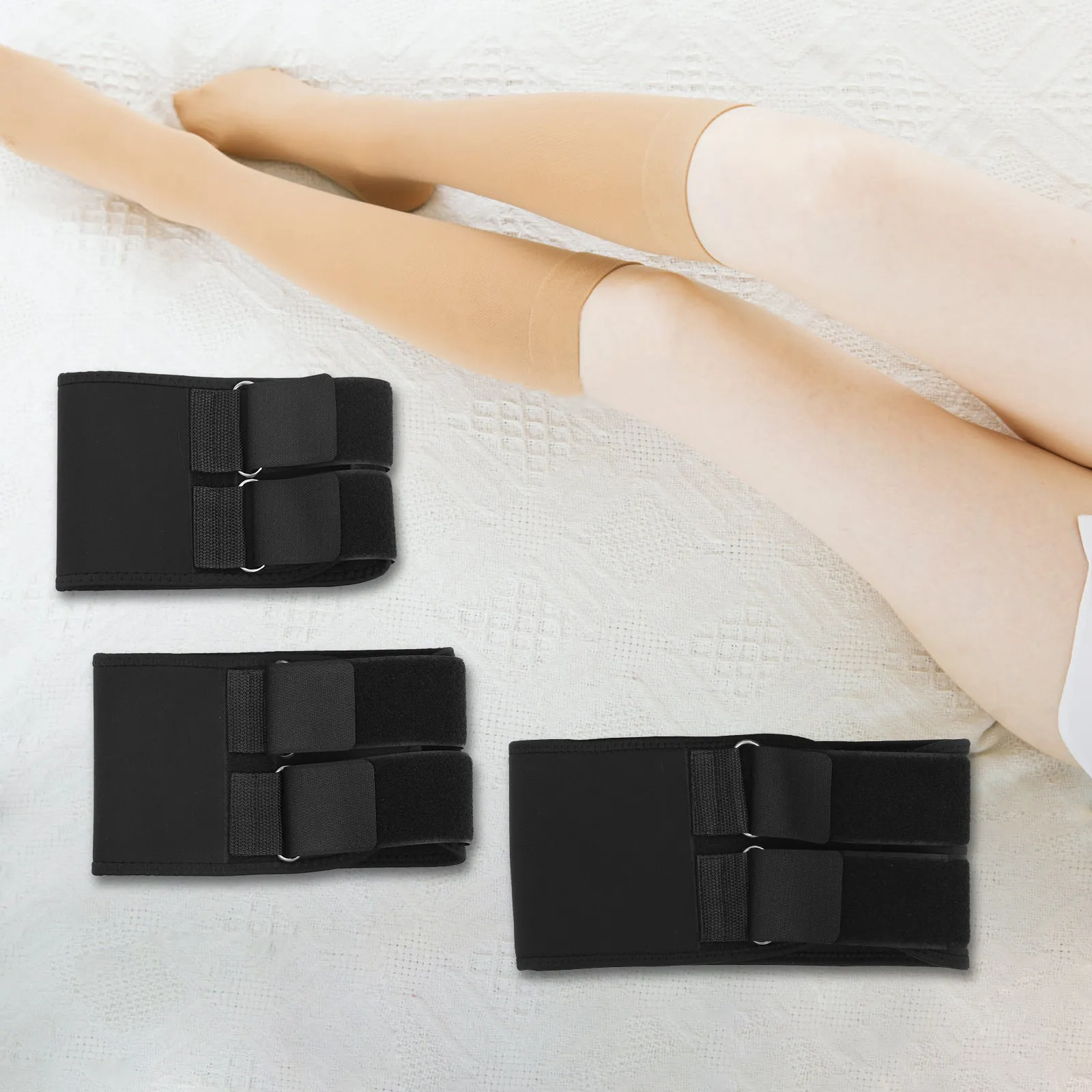 

Корректирующий пояс для ног 70 см, 80 см, 100 см, 12 см шириной, черный, из неопрена, для выпрямления О-образных и Х-образных ног, поддержка мышц, баланс, ежедневное использование