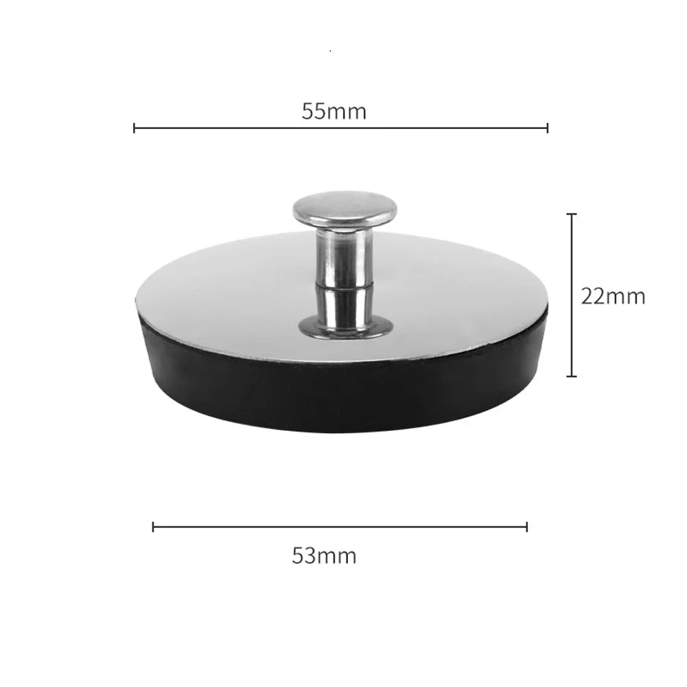 1 قطعة مغسلة الحمام حوض الفولاذ المقاوم للصدأ التوصيل حوض الاستحمام سدّادة المطاط بالوعة التوصيل حوض الاستحمام سدّادة بالوعة المقابس