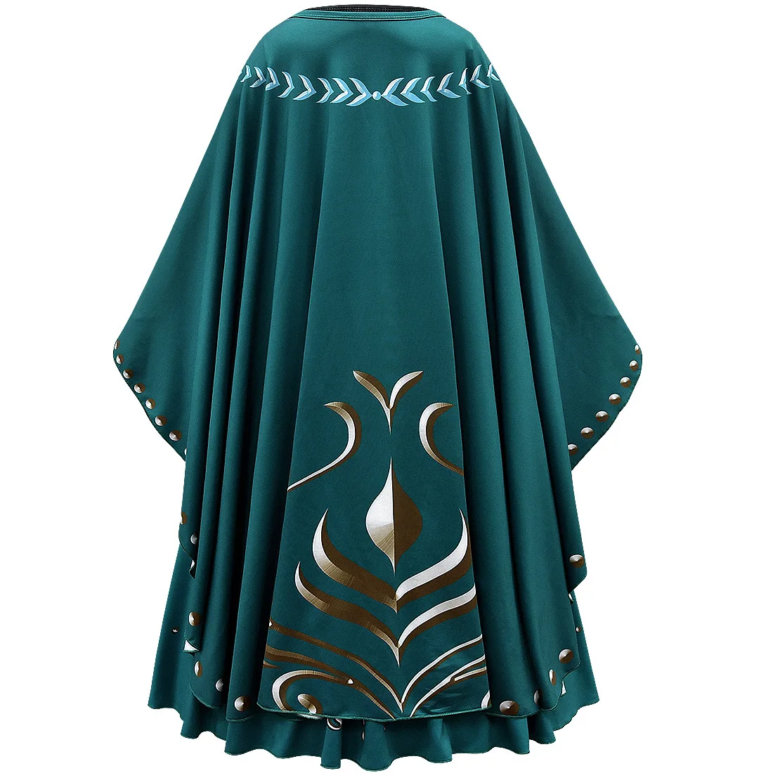 Frozen Coronation Anna Disney Princess Girls Cosplay  Long Sleeve Costume Carnival Party Kids Cloak Clothes Birthday Print Dress view 4