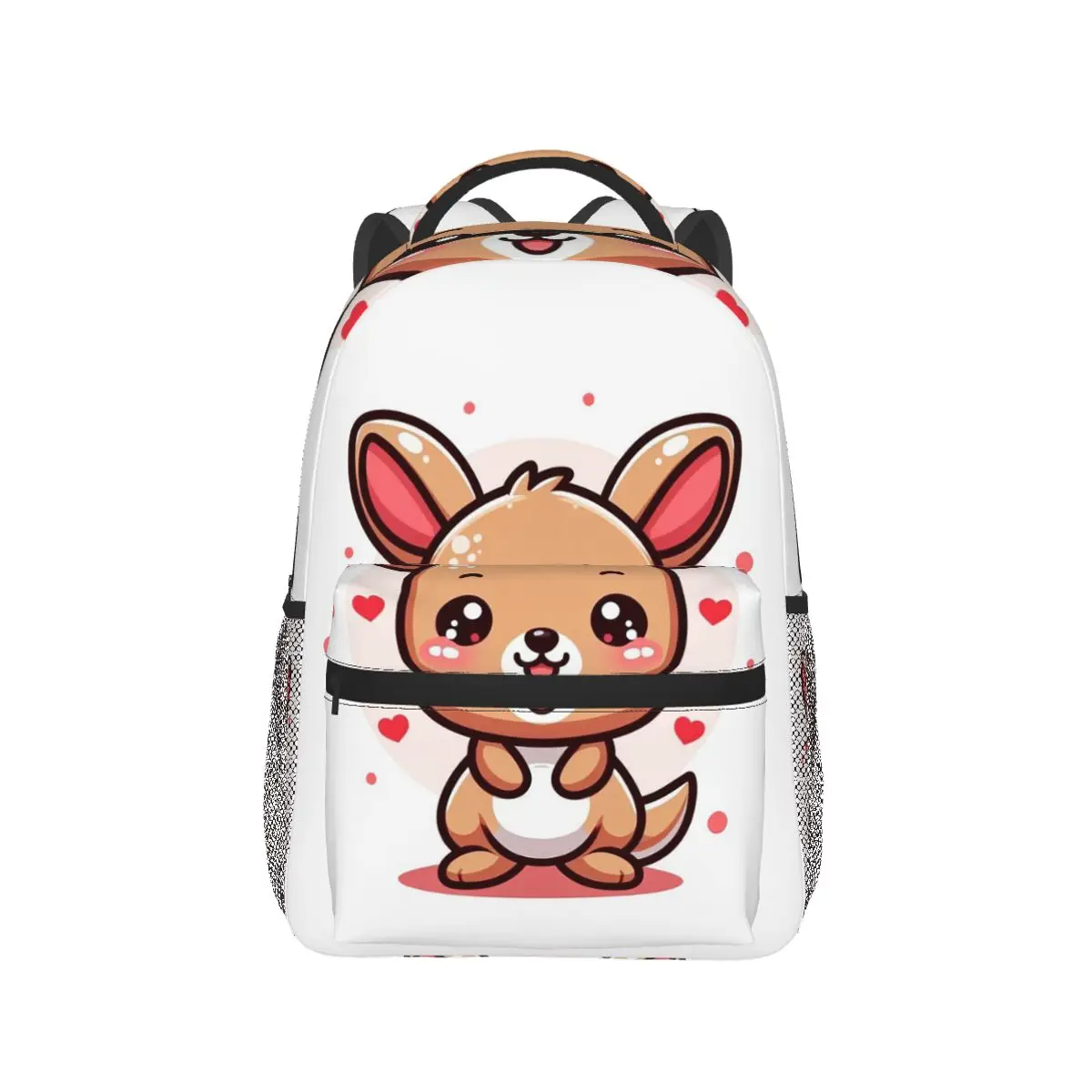 

Очаровательный кавайный рюкзак-кенгуру с сердечком, Лидер продаж, большая вместительная детская сумка для книг, школьная сумка, сумки на плечо для мужчин и женщин