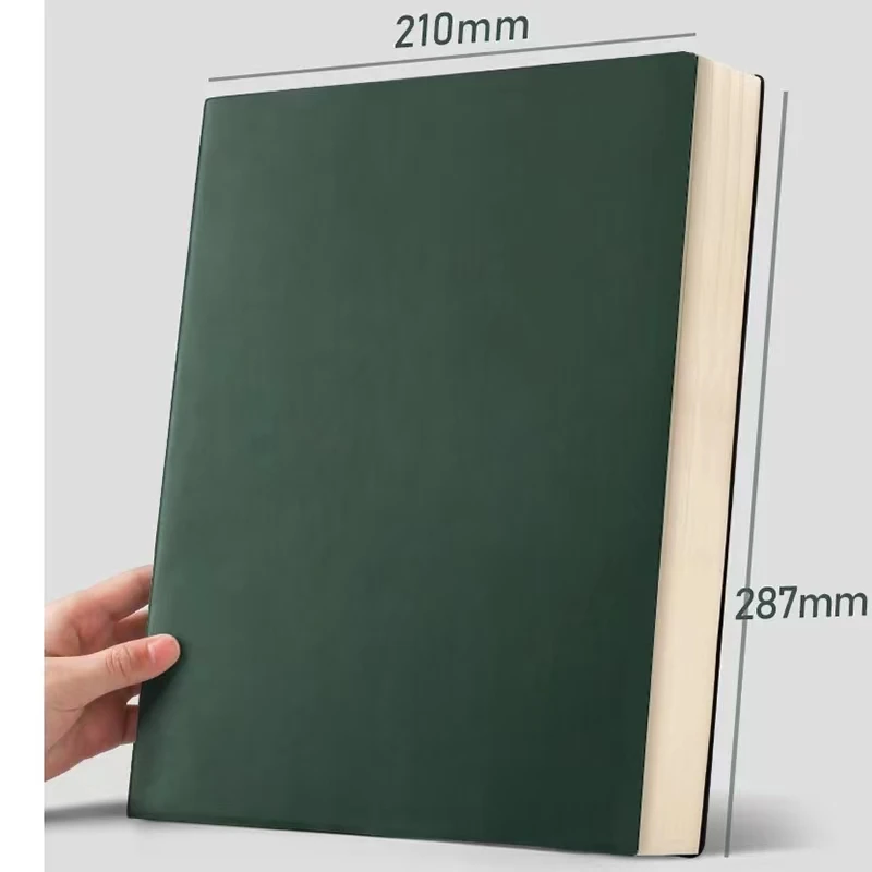 A4 Super Thick Notepad Students Notebook Retro Colors Creativity Stationery 400pages Pu cover Notebook School Supplies