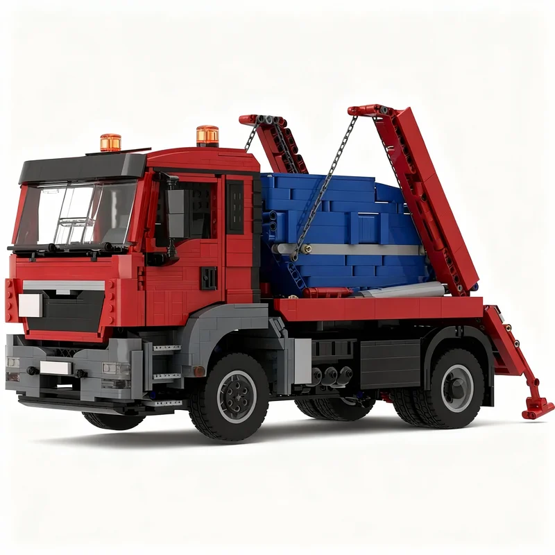 

3085PCS MOC Technology Man Tgs 4X2 Absetzcontainer Lkw Swap Body Truck Model DIY Assembly Building Blocks Display Birthday Gift