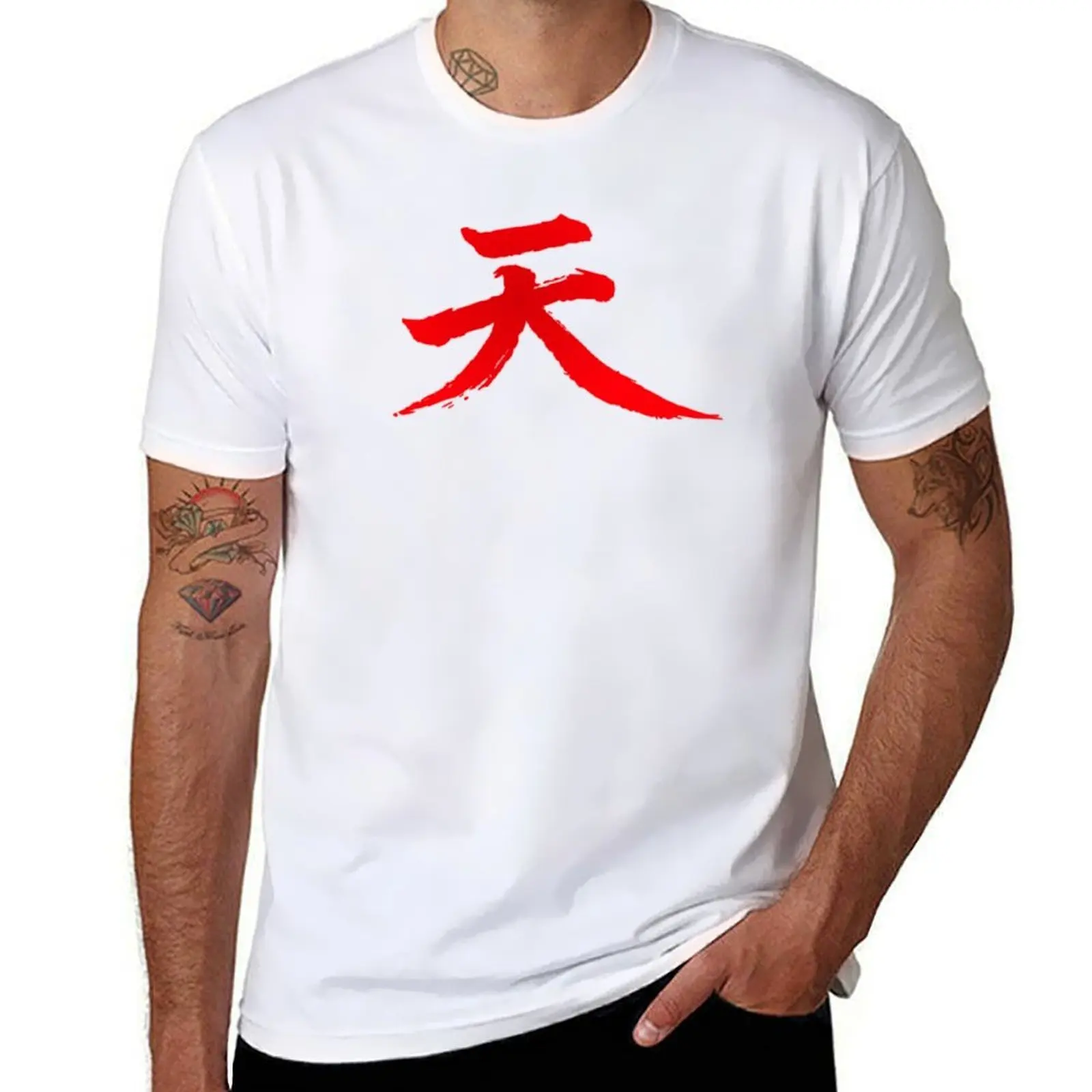 

Akuma Kanji T-Shirt t shirt men 100% cotton luxury brand man t shirt summer T-Shirt