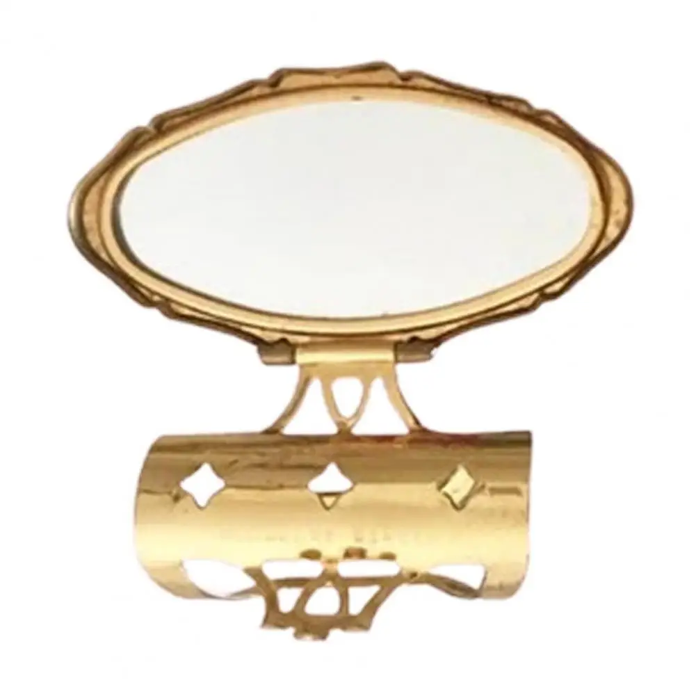 

Round Tube Lipstick Makeup Mirror Portable Retro Lipstick Stand Holder for Women Round Tube for Travel