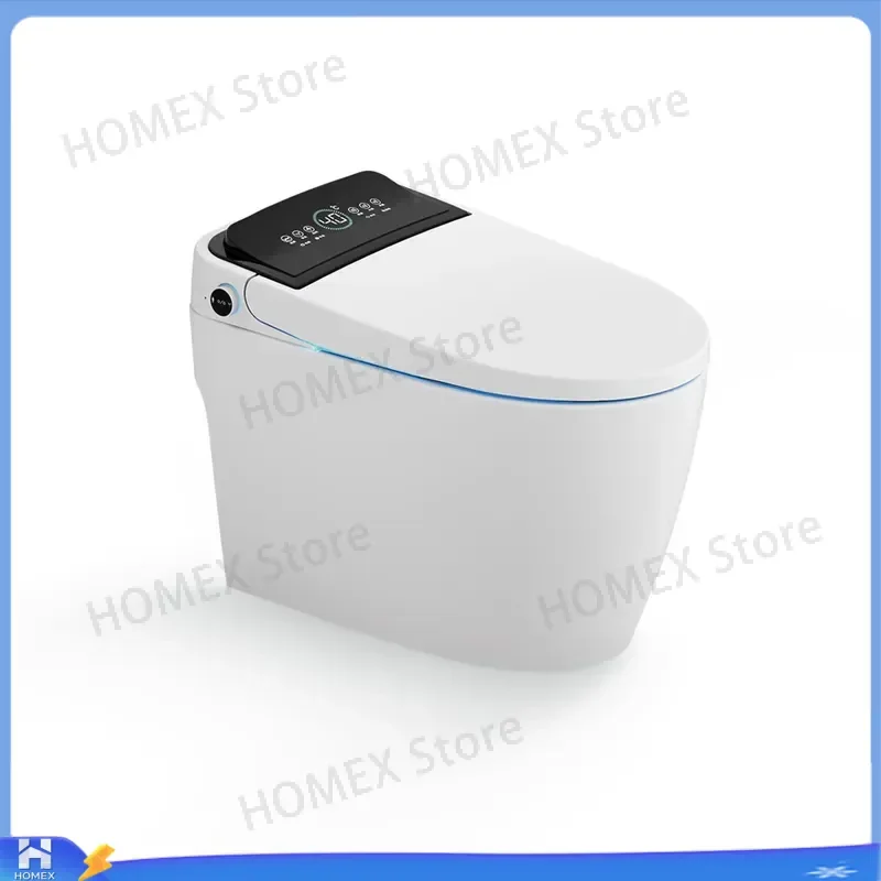Smart Toilet Automatic Flushing Electric Bidet Seat Remote Control Modern Ceramic Sanitary Ware Floor Mounted Bathroom