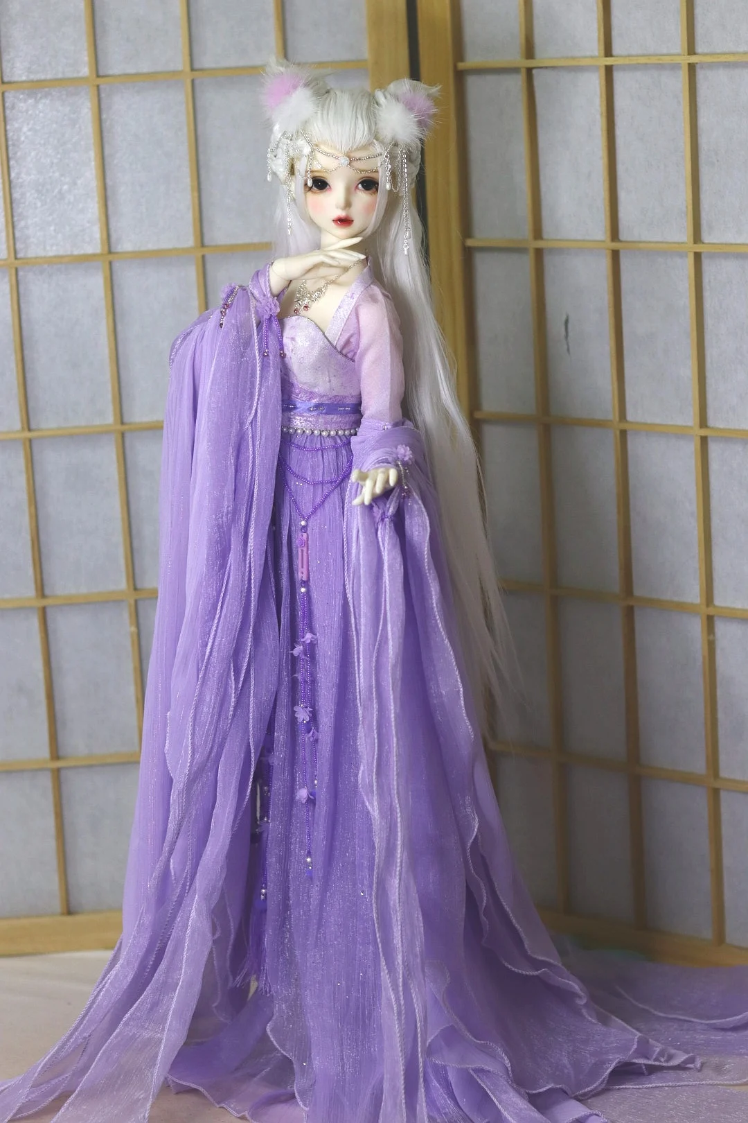 1/4 1/3 Scale BJD Clothes Ancient Costume Chinese Hanfu Fairy Dress Outfit For BJD/SD MSD SD13 Big Girl Doll Accessories A1273