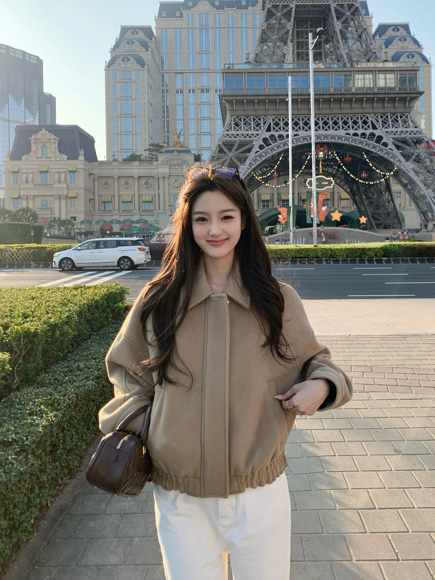 

Женская повседневная верхняя одежда Pusumede Flng Diary: винтажный шерстяной жакет свободного кроя из полиэстера, вискозы и шерсти...