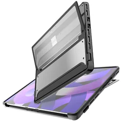Coque rigide antichoc pour Microsoft Surface Pro 9, coque arrière PC transparente, compatible avec le clavier de type cover, 13