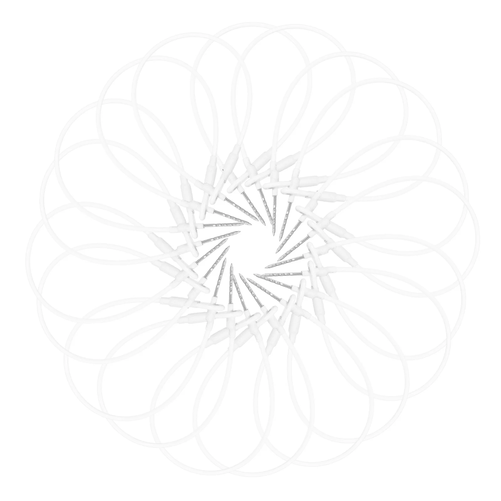 

50Pcs Sturdy Tag Fasteners Steel Wire Ropes Easy Use Clothing Tag Strings Boutique Retail Supplies String for Tags