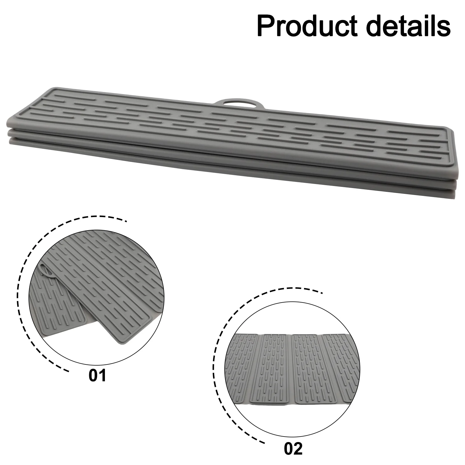 

Складная термостойкая сливная прокладка из силикона, идеально подходит для эффективного кухонного дренажа посуды и посуды.