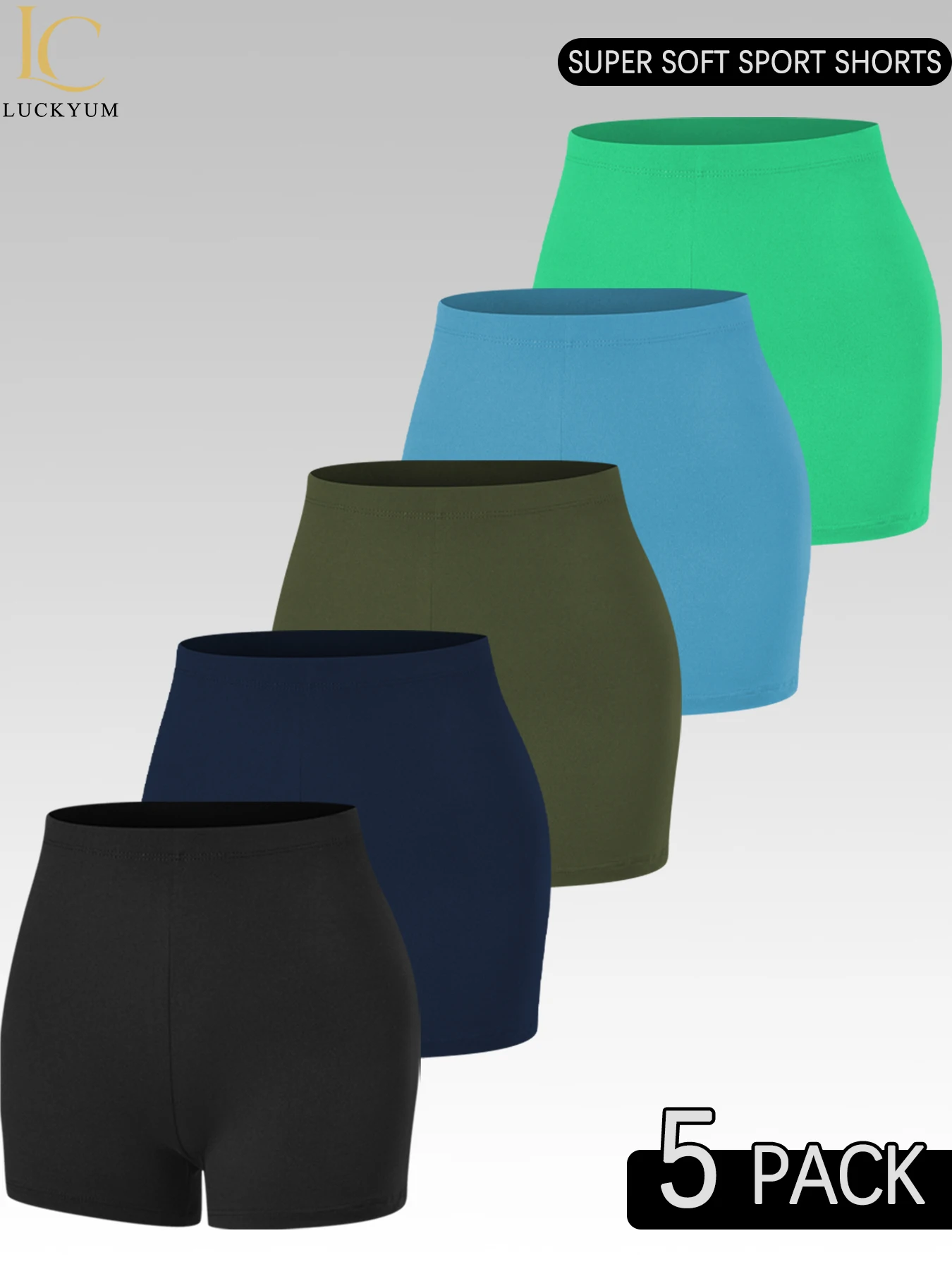 

Набор из 5 штук: Женские велосипедные шорты для тренировок, супермягкие, высокоэластичные, не просвечивающиеся при приседаниях, для йоги, бега, фитнеса и спорта.