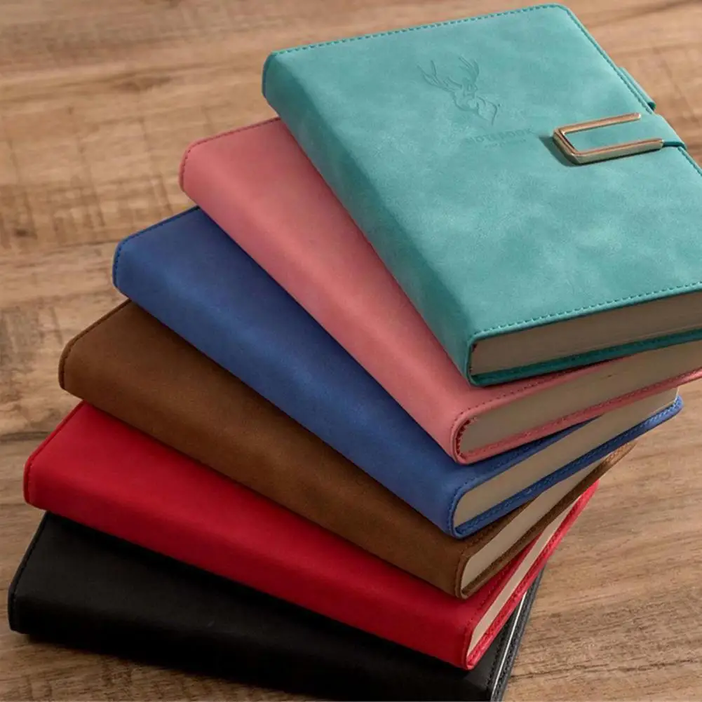 Scratch-proof Notebook Faux Leather Notebook Super Thick Faux Leather Student Notebook Waterproof for Office for Teacher