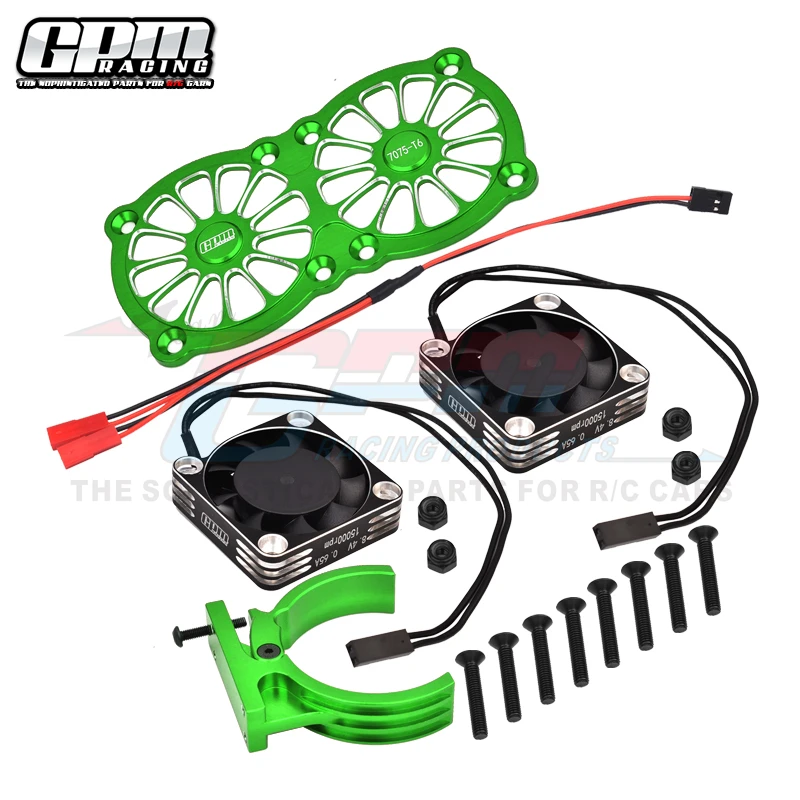 Alu 7075 Motor Heatsink With Dual Metal Frame Cooling Fan And Adjustable Mount