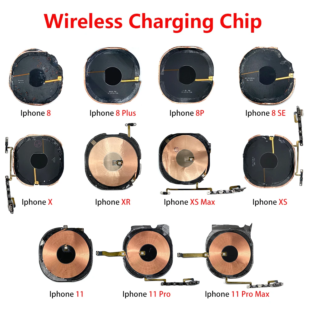 

Wireless Charging Chip NFC Coil With Volume Flex For Iphone 8 Plus Se 2020 X XR XS Max 11 Pro Max NFC Charger Receiver Panel