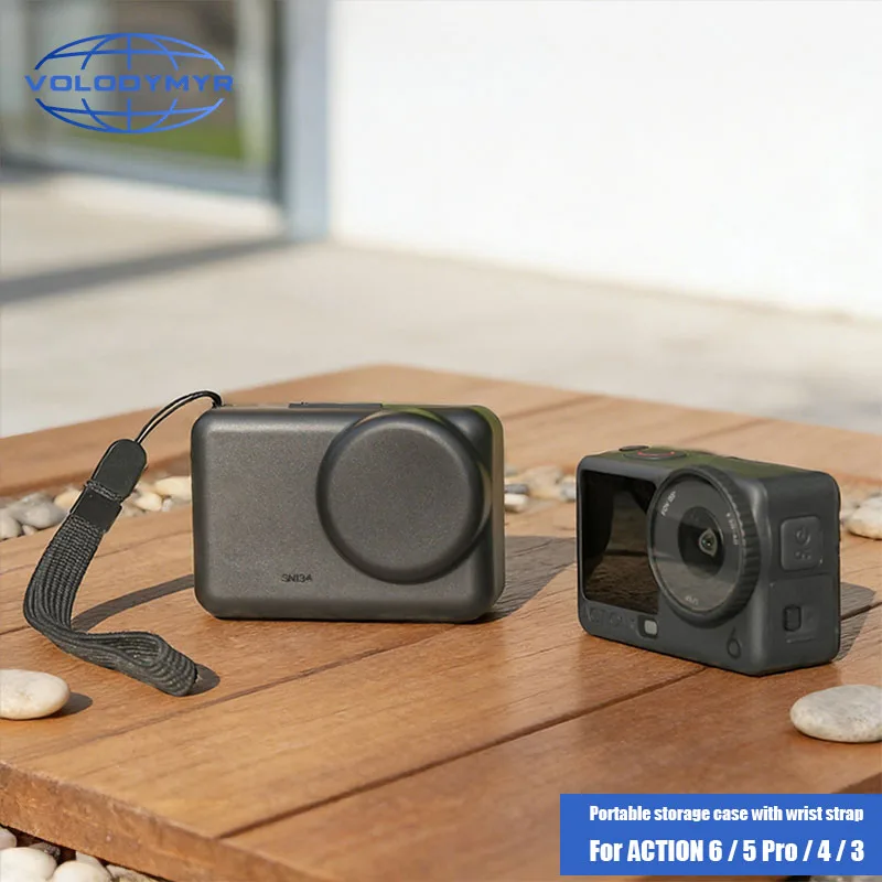 VOLODYMYR Portable Protective Case Box for DJI OSMO Action 6/5 Pro/4/3 Protective Cover Anti-scratch Protection Shell Camera