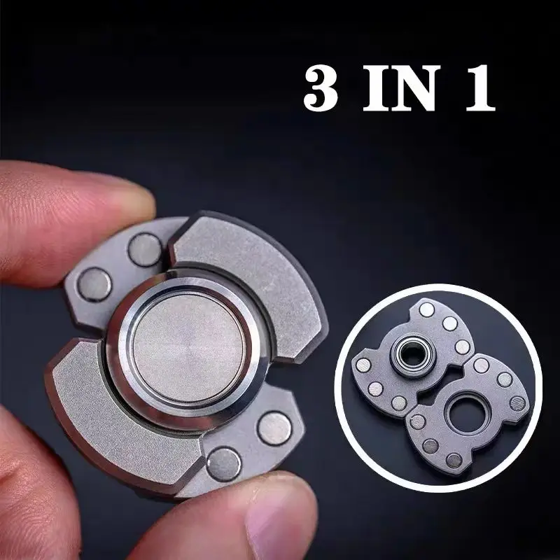 Bwedc magnetischer schieber zappeln spinner edc erwachsene dekompression spielzeug anti stress hand spinner adhd angst autismus