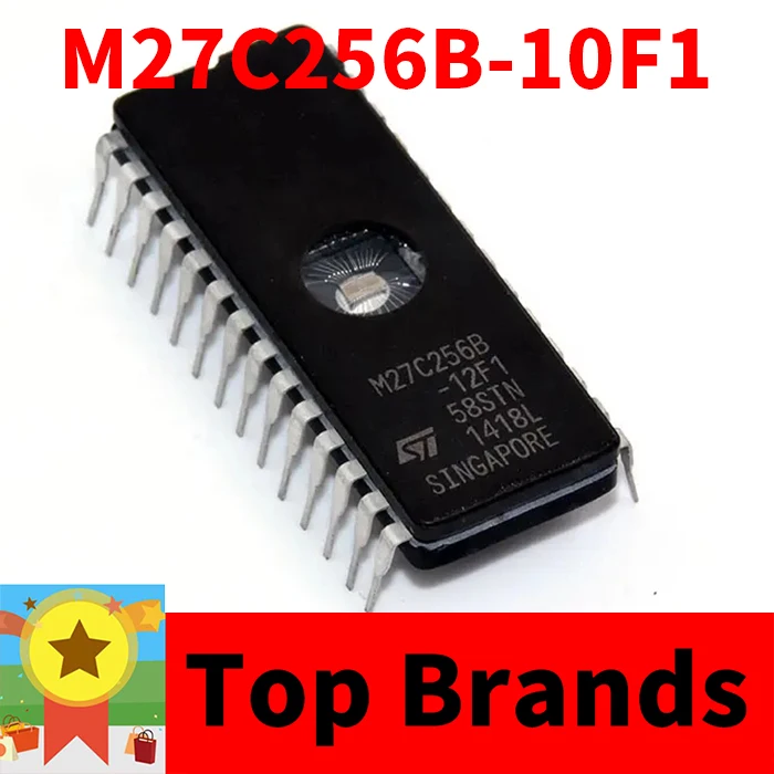 10 sztuk M27C256B-10F1 M27C256B 27C256 DIP-28 nowy i oryginalny chipset X IC