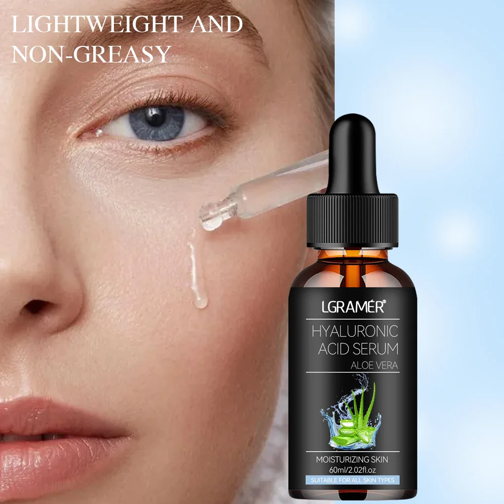LGRAMER Aloe Facial Essence Anti-aging, Fading Facial Dark Spots, Brightening Skin Tone, Antioxidant, Repairing Skin Barrier