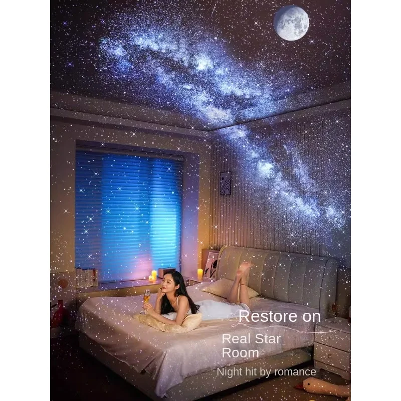 Wanhuo ambient light starry sky top projector night light starry sky ceiling room bedroom Internet celebrity dream