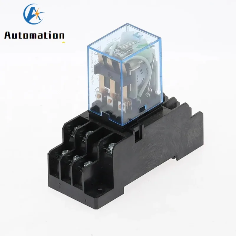 1 zestaw MY3 HH53P MY3NJ Micro Mini Coil Power Relay 11pin 3NO 3NC LED Lamp 5A AC 110V 220V z gniazdem 12V 24V — zdjęcie 4