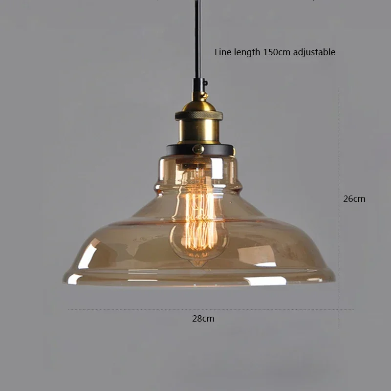 

Retro Nordic Glass Chandelier Minimalist Lighting for Dining Room Bedroom Bar Home Decor Lamps And Lanterns