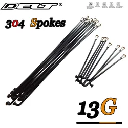 DELT 5 Pcs 304 Stainless Steel,Bicycle Spokes ,13G(2.25mm)/122~ 270MM Nipples End Caps E-Bike Parts