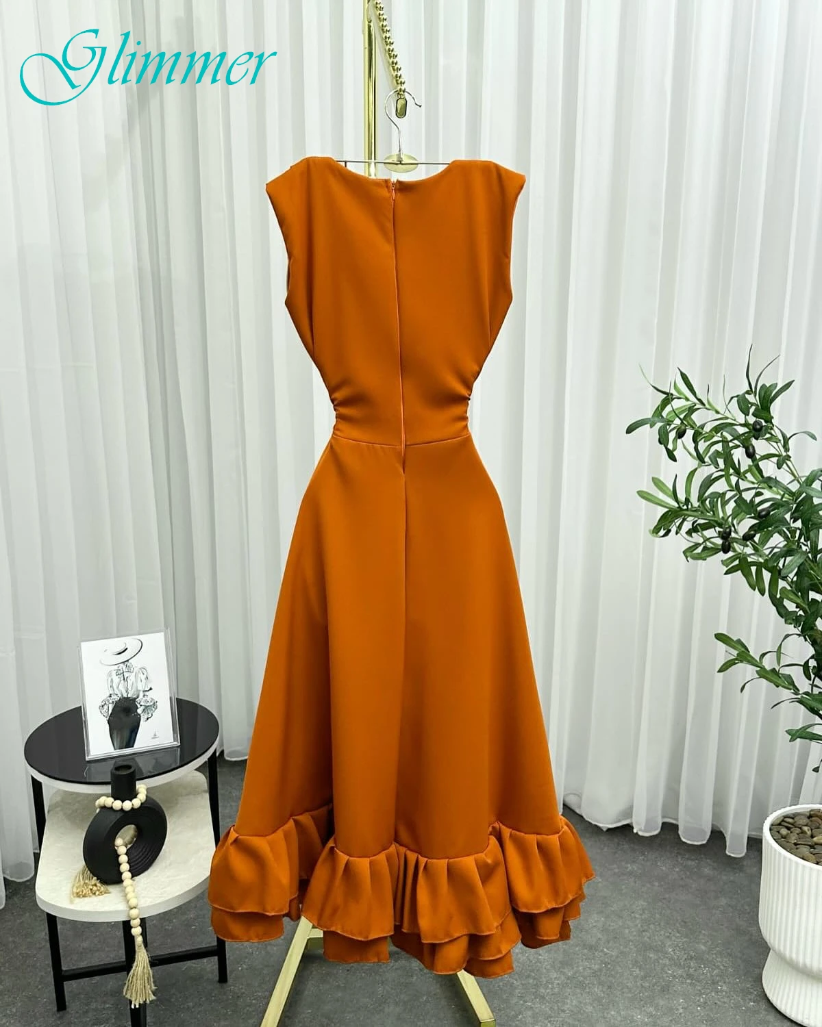 Sukienki wieczorowe w kształcie litery A z okrągłym dekoltem, eleganckie, formalne, nowoczesne, w stylu gwiazd, z temperamentem, szyte na miarę na specjalne okazje.