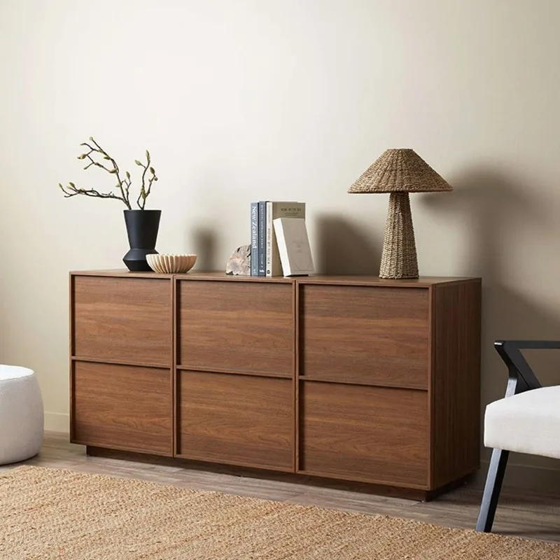 

restaurant storage cabinet, black walnut light luxury cabinet, household storage cabinet, living room entryway, shoe cabinet