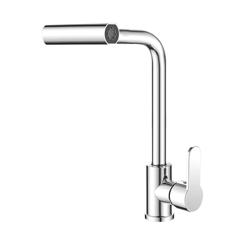 4 Modes Waterfall Kitchen Faucet Stream Sprayer Hot Cold Single Hole Deck Mounted Water Sink Mixer Wash Tap